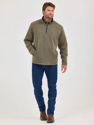Men's George Strait Quarter-Zip Quilted Pullover | NEW