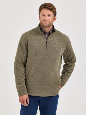 Men's George Strait Quarter-Zip Quilted Pullover