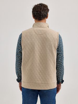 Men's George Strait Zip Front Solid Knit Vest