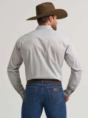 Men's 20X® Competition Advanced Comfort Long Sleeve Two Pocket Western Snap Shirt in Rustic Brown T