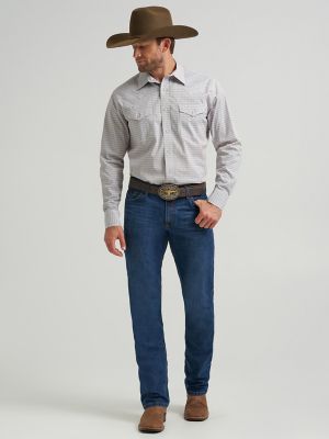 Men's 20X® Competition Advanced Comfort Long Sleeve Two Pocket Western Snap Shirt in Rustic Brown T