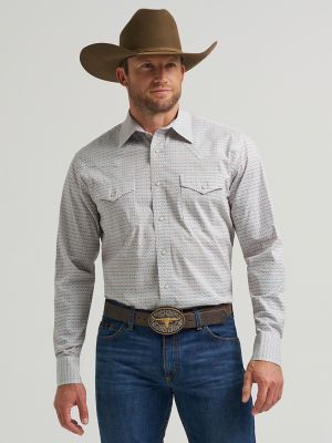 Men's 20X® Competition Advanced Comfort Long Sleeve Two Pocket Western Snap Shirt in Rustic Brown T