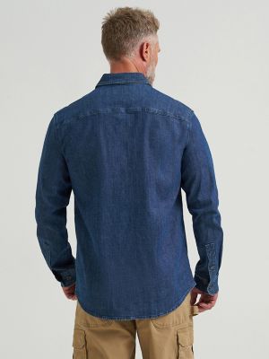 RIGGS WORKWEAR by Wranglar リッグス デニムシャツ Wrangler® RIGGS Workwear® Ground Cloth Denim Work Shirt