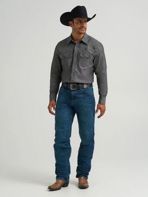 Men's Cody Johnson Two Pocket Western Snap Shirt in Black