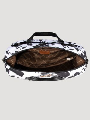 Cow print overnight bag sale