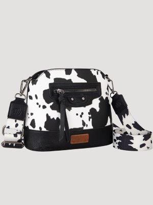 Cow print cross body bag sale