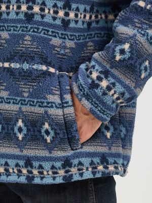 Men's Wrangler® Heavyweight Quarter-Zip Sherpa Pullover