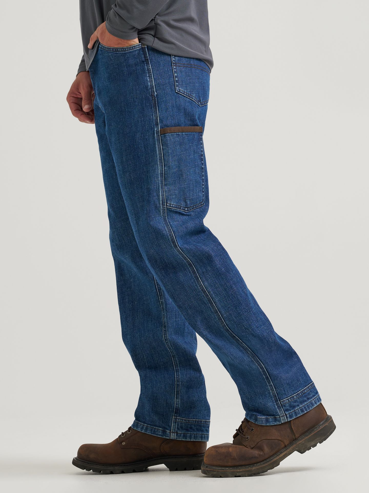 Мужские джинсы Wrangler Workwear Excavator, цвет: Midwash — фото 3