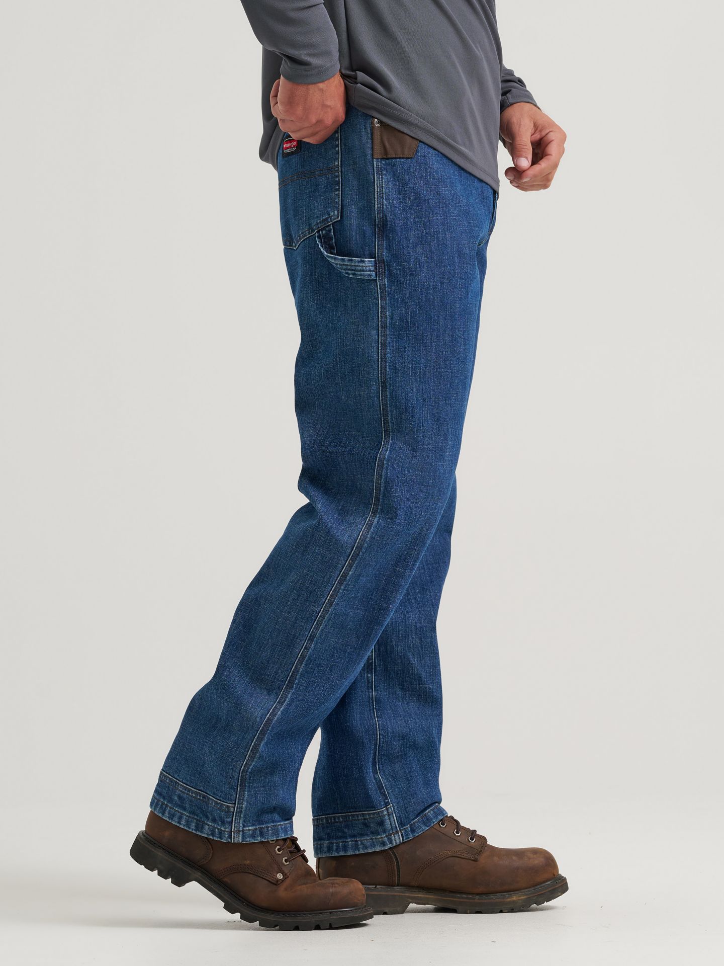 Мужские джинсы Wrangler Workwear Excavator, цвет: Midwash — фото 4