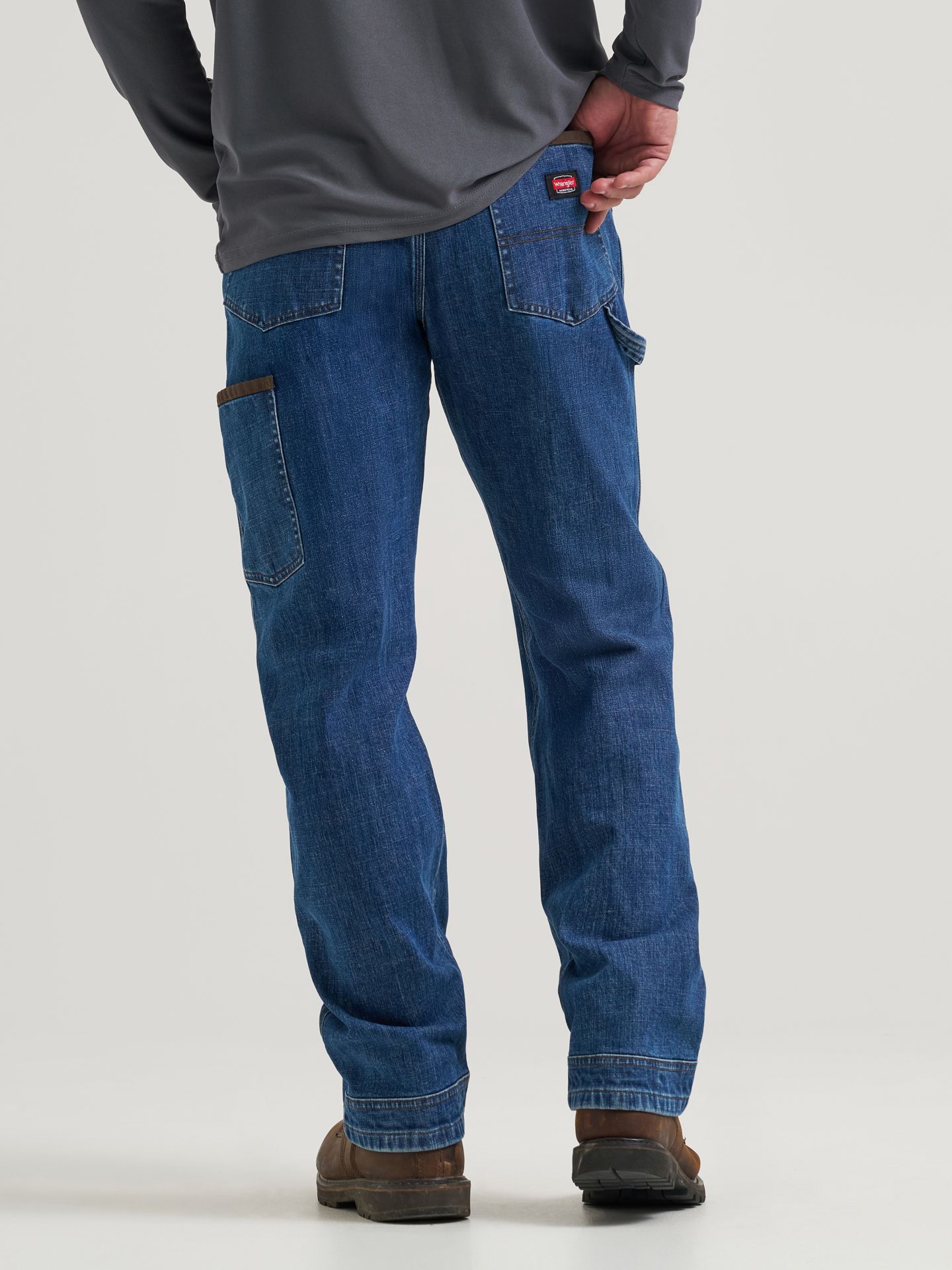 Мужские джинсы Wrangler Workwear Excavator, цвет: Midwash — фото 5