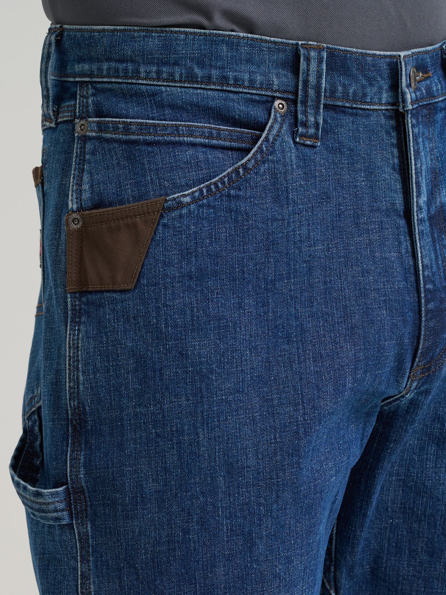 Мужские джинсы Wrangler Workwear Excavator, цвет: Midwash — фото 6