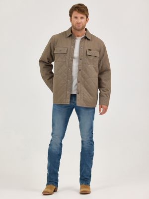 Men's Reversible Quilted Shirt Jacket