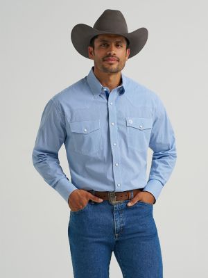 Wrangler&reg; George Strait&trade; Troubadour Long Sleeve Western Snap Shirt