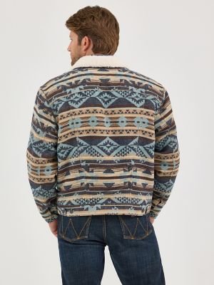 最新最全の Men's Wrangler® Sherpa Lined Jacquard Print Jacket | NEW ジャケット・アウター