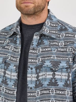 Men's Wrangler Retro® Premium Jacquard Snap Shirt Jacket