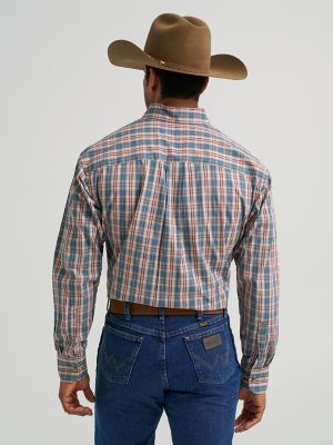 Wrangler® George Strait™ Long Sleeve Button Down One Pocket Shirt