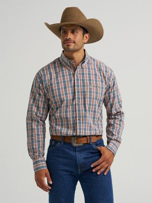 Wrangler® George Strait™ Long Sleeve Button Down One Pocket Shirt