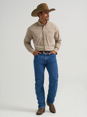 Wrangler® George Strait™ Long Sleeve Button Down One Pocket Shirt