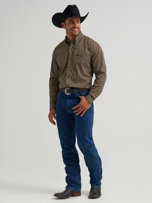 Wrangler® George Strait™ Long Sleeve Button Down One Pocket Shirt