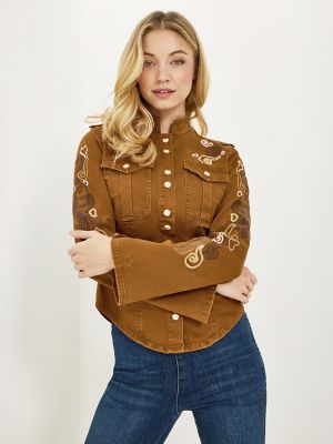 Wrangler x Lainey Wilson Embroidered Utility Jacket in Monk’s Robe alternative view 2