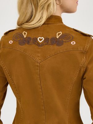 Wrangler x Lainey Wilson Embroidered Utility Jacket in Monk’s Robe alternative view 3