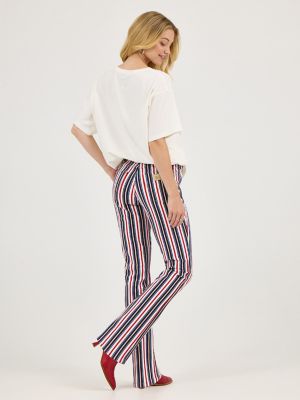 Wrangler x Lainey Wilson Striped Flare Jeans in Star Spangled Stripe alternative view 7