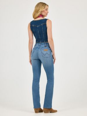 Wrangler x Lainey Wilson Baskin Blue Boot Huggers in Wrangler Blue Wash alternative view 5