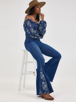 Women's Wrangler Retro® Bailey High Rise Pieced Trumpet Flare Jean