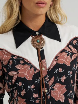 Wrangler x Lainey Wilson Folk Print Western Snap Shirt | Lainey