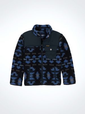 Men's Wrangler Zip Front Lightweight Ripstop Yoke Sherpa Jacket