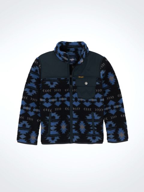 Мужские куртки Wrangler Boy's Wrangler Zip Front Lightweight Ripstop Sherpa Jacket