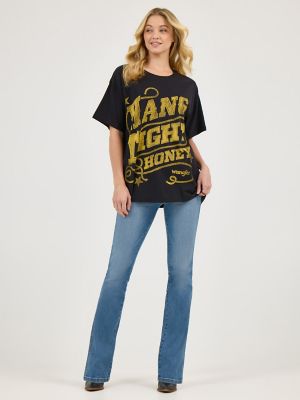 Wrangler x Lainey Wilson Hang Tight Oversized Tee in Hang Tight Honey