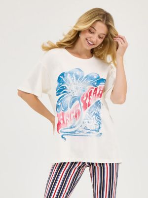 Wrangler x Lainey Wilson Heck Yeah Oversized Tee in Heck Yeah alternative view 5