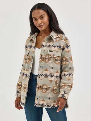 Women's Wrangler Quilt Lined Jacquard Shacket