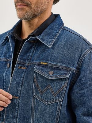 Men's Wrangler Retro® Sherpa Lined Western Denim Jacket