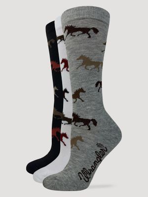 Women's Horse Crew Sock (3-Pack) | Women's ACCESSORIES