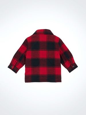 Little Boy's Wrangler Quilt Lined Flannel Shirt Jacket