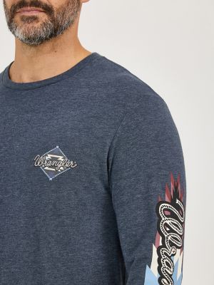 トップス everyone original logo long sleeve tee L Selene Logo Long-Sleeve Tee | GUESS Factory