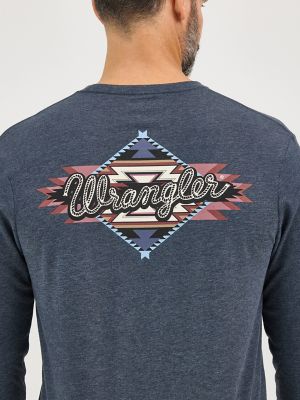 Men's Long Sleeve Back Graphic T-Shirt