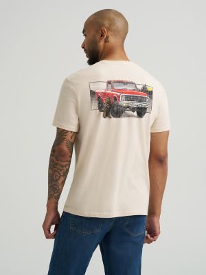 Men's Trucking Graphic T-Shirt in Fog