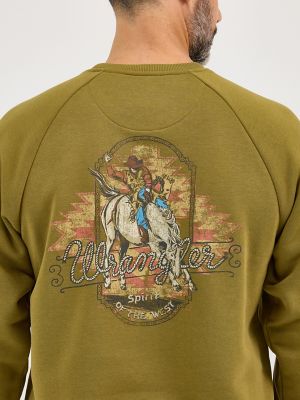 Men's Wrangler Graphic Crew Sweatshirt | NEW | Wrangler®