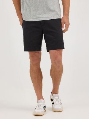 Men's Flat Front Short in Black