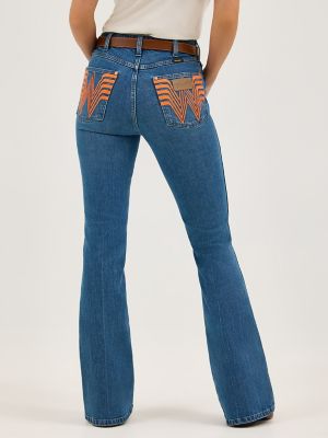 Wrangler x Whataburger Bailey Flare Jean in Cowgirl Wash