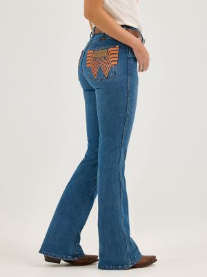 Wrangler x Whataburger Bailey Flare Jean in Cowgirl Wash