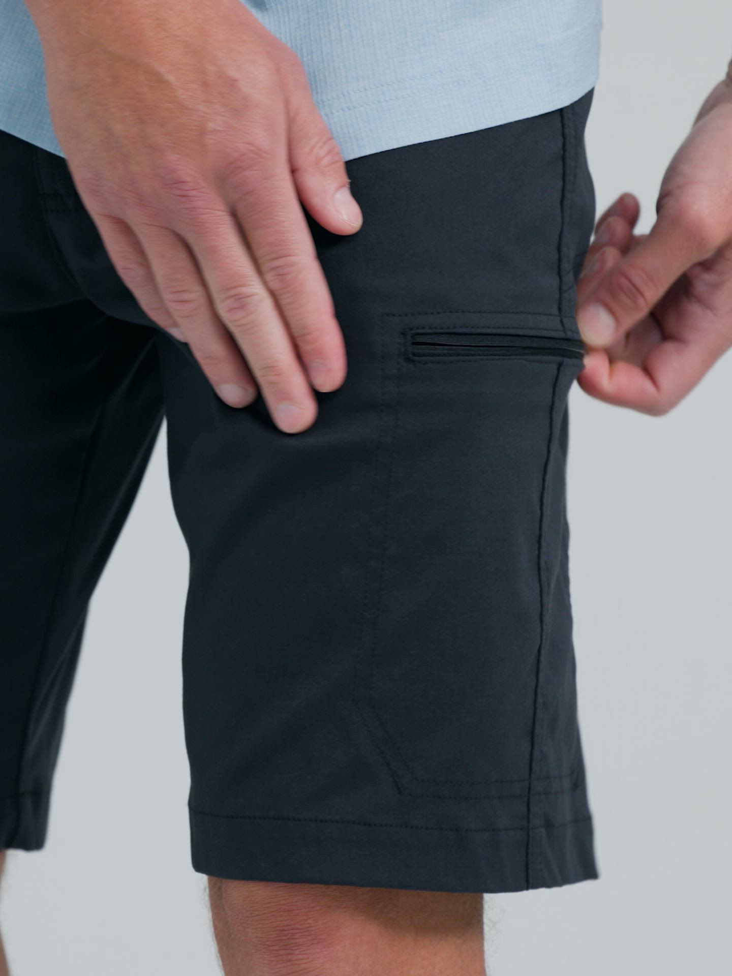 Мужские шорты Wrangler All Terrain Cargo Short, цвет: Серебристый — фото 3