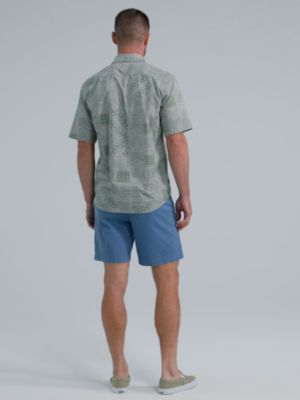 Men's Flat Front Short in Moonlight Blue alternative view