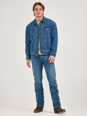 Wrangler x Whataburger Laser Denim Jacket in Rodeo Dust Fade alternative view 3