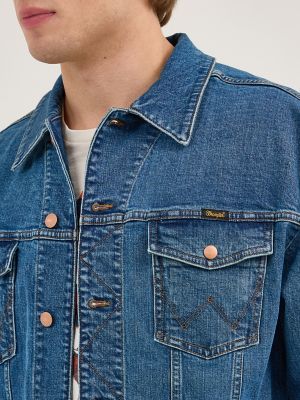Wrangler x Whataburger Laser Denim Jacket in Rodeo Dust Fade alternative view 6