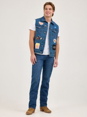 Wrangler x Whataburger Men's Cut-Off Vest in Rodeo Dust Fade alternative view 2