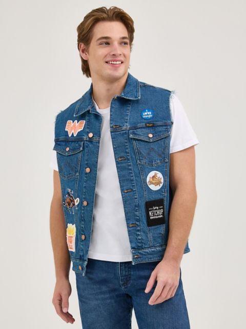 Мужские жилеты Wrangler x Whataburger Men's Cut-Off Vest